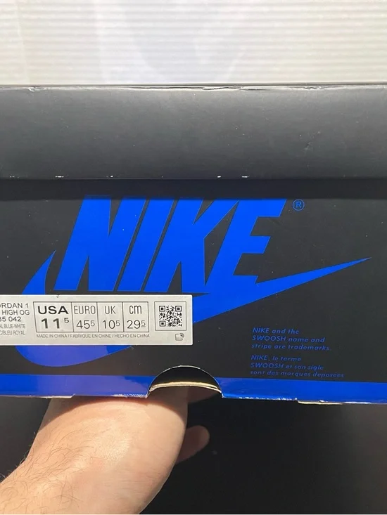Jordan High reimagined 1 royal size 11.5 - Picture 3 of 3